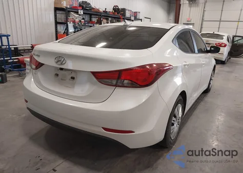 2016 Hyundai Elantra Se z USA, uszkodzony, nr VIN 5NPDH4AE6GH699076